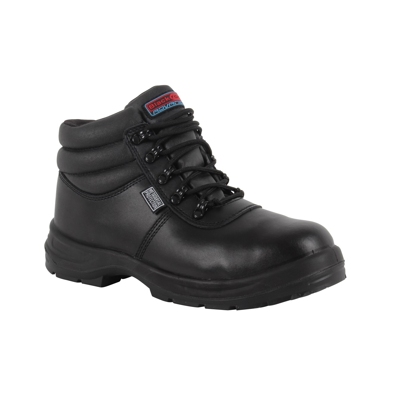 Midsole Shoes UK 13 Blackrock Ultimate Black Leather Steel Toe Caps 